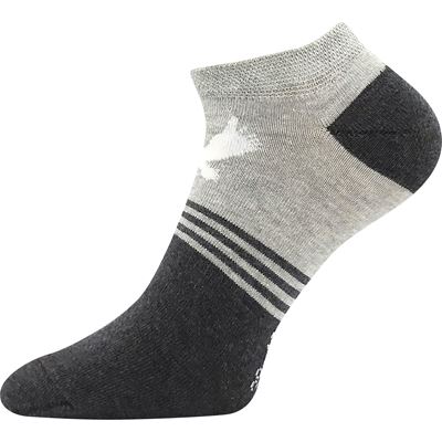Men's low socks PIKI 78 summer MIX DARK (3 pairs)