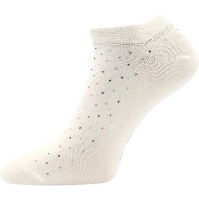 Women's low socks PIKI 82 summer DOT cream (2 pairs)