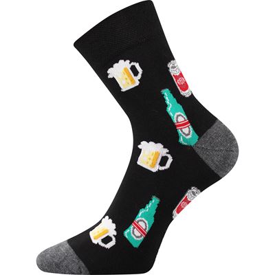 Men's summer socks PITIX 01 funny with BEER pictures (3 pairs)