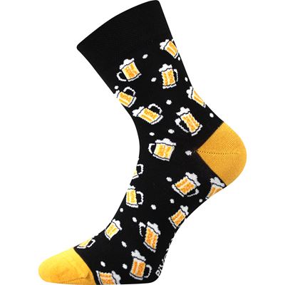 Men's summer socks PITIX 01 funny with BEER pictures (3 pairs)