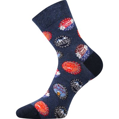 Men's summer socks PITIX 01 funny with BEER pictures (3 pairs)