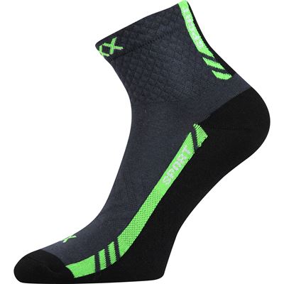 PIUS thin sports socks with cotton, DARK GREY