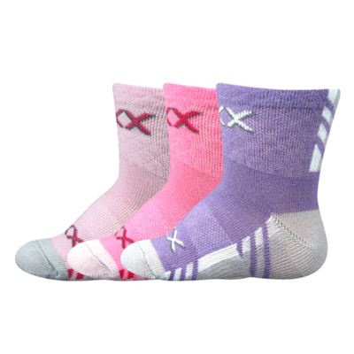 PIUSINEK thin baby socks with cotton GIRLS (3 pairs)