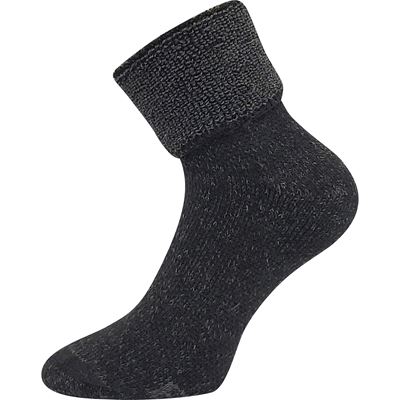 Thick POLARIS black socks for home use