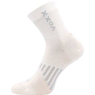 Thin merino socks POWRIX with silver ions WHITE