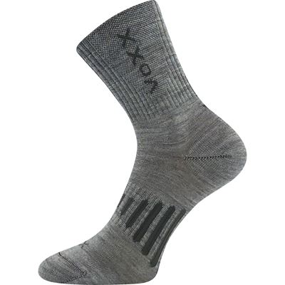 Thin merino socks POWRIX with silver ions LIGHT GREY