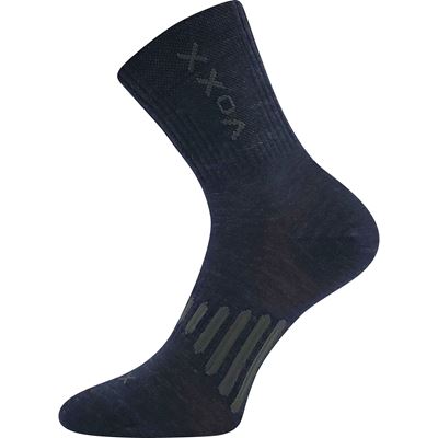 Thin merino socks POWRIX with silver ions DARK BLUE