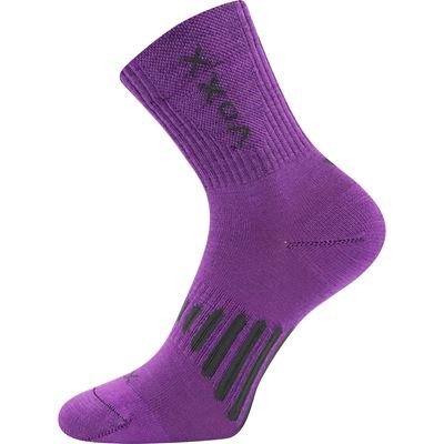 Thin merino socks POWRIX with silver ions PURPLE