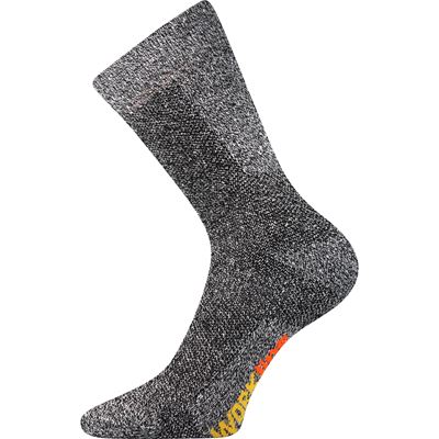 PRACAN terry work socks, DARK GREY melange (3 pairs)