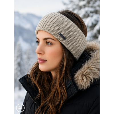 PREVIA cream knitted women's headband