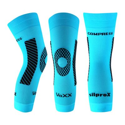 PROTECT compression knee sleeve with silver ions, NEON TURQUOISE