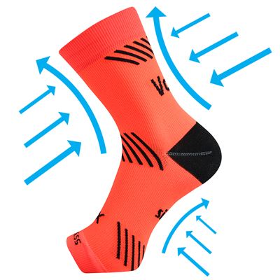 PROTECT compression ankle sleeve with silver ions NEON ORANGE