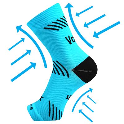 PROTECT compression ankle sleeve with silver ions, NEON TURQUOISE