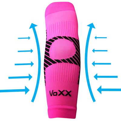 PROTECT compression elbow sleeve with silver ions NEON PINK