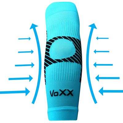 PROTECT compression elbow sleeve with silver ions, NEON TURQUOISE