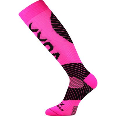 PROTECT compression knee socks with silver ions NEON PINK