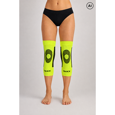 PROTECT compression knee sleeve with silver ions NEON YELLOW