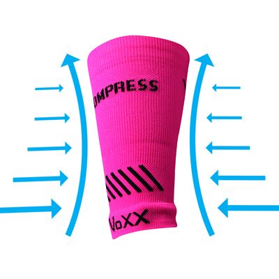 PROTECT compression wrist sleeve with silver ions NEON PINK
