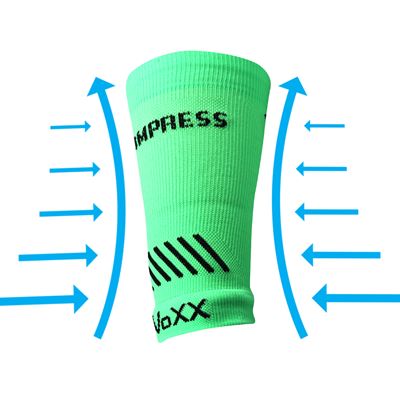 PROTECT compression wrist sleeve with silver ions NEON GREEN