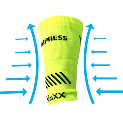 PROTECT compression wrist sleeve with silver ions NEON YELLOW