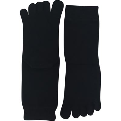 PRSTAN 07 black bamboo toe socks