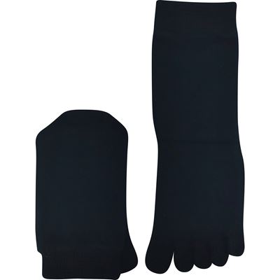 PRSTAN 07 black bamboo toe socks