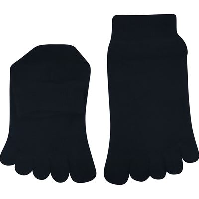 PRSTAN 08 low bamboo toe socks, BLACK