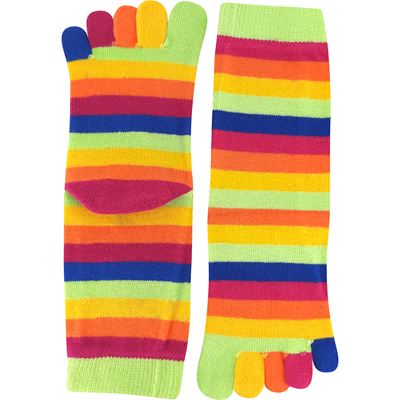 Cotton toe socks PRSTAN 10 striped ALIEN