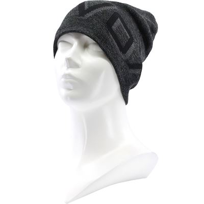 Men's knitted hat PULSAR anthracite melange