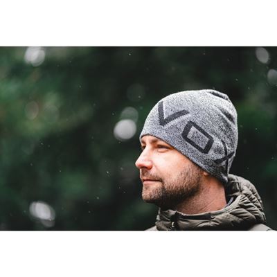 Men's knitted hat PULSAR grey melange
