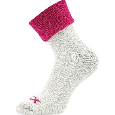 QUANTA women's winter socks made of merino wool MAGENTA