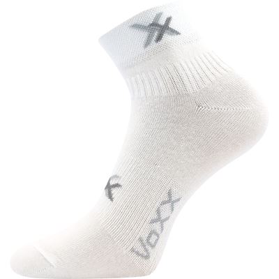 QUENDA white cotton sports socks