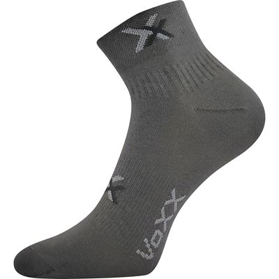 QUENDA dark grey cotton sports socks