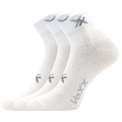 QUENDA white cotton sports socks