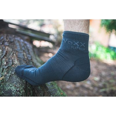 Thin RADIK merino socks with silver ions DARK GREY