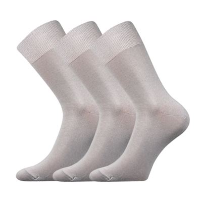 RADOVAN thin single-colour socks, light grey