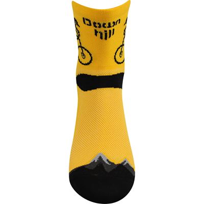RALF X cycling socks with CRASH design