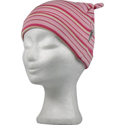 RAVČES EARS baby hat, cotton, WITH STRIPES, pattern B