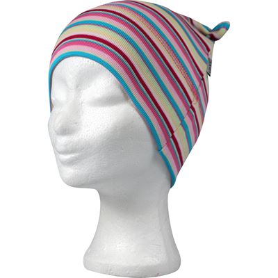 RAVČES EARS baby hat, cotton, WITH STRIPES, pattern A