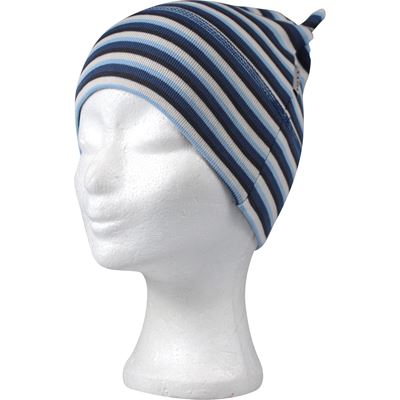 RAVČES EARS baby hat, cotton, WITH STRIPES, pattern D