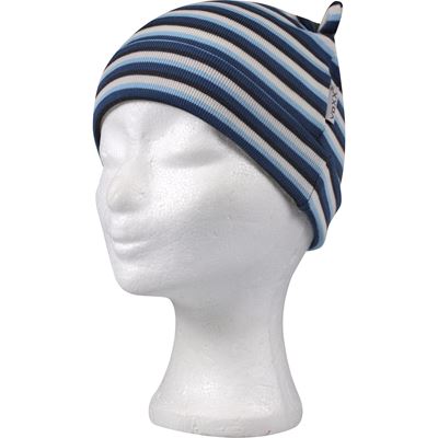 RAVČES EARS baby hat, cotton, WITH STRIPES, pattern D