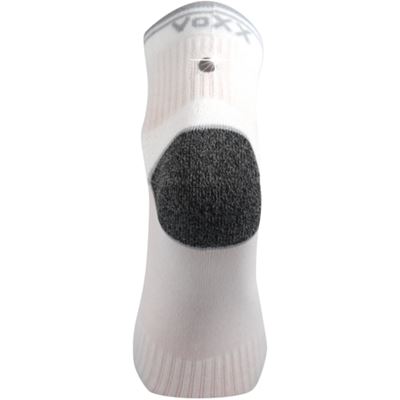 RAY sports socks with reflective element, WHITE