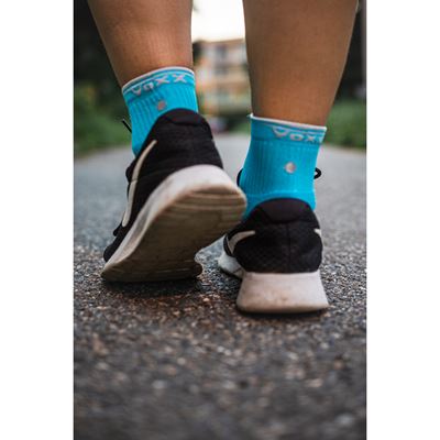 RAY sports socks with reflective element NEON TURQUOISE