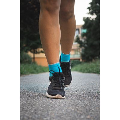 RAY sports socks with reflective element NEON TURQUOISE