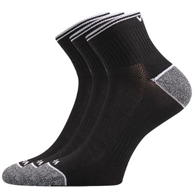 RAY sports socks with reflective element BLACK