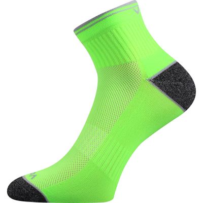 RAY sports socks with NEON GREEN reflective element