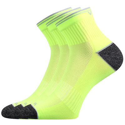 RAY sports socks with NEON YELLOW reflective element
