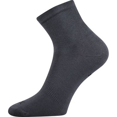 REGULAR low-cut socks with silver DARK GREY