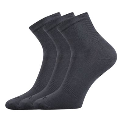 REGULAR low-cut socks with silver DARK GREY