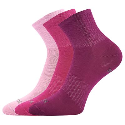 REGULARIK thin children's socks with silver MIX for girls (3 pairs)